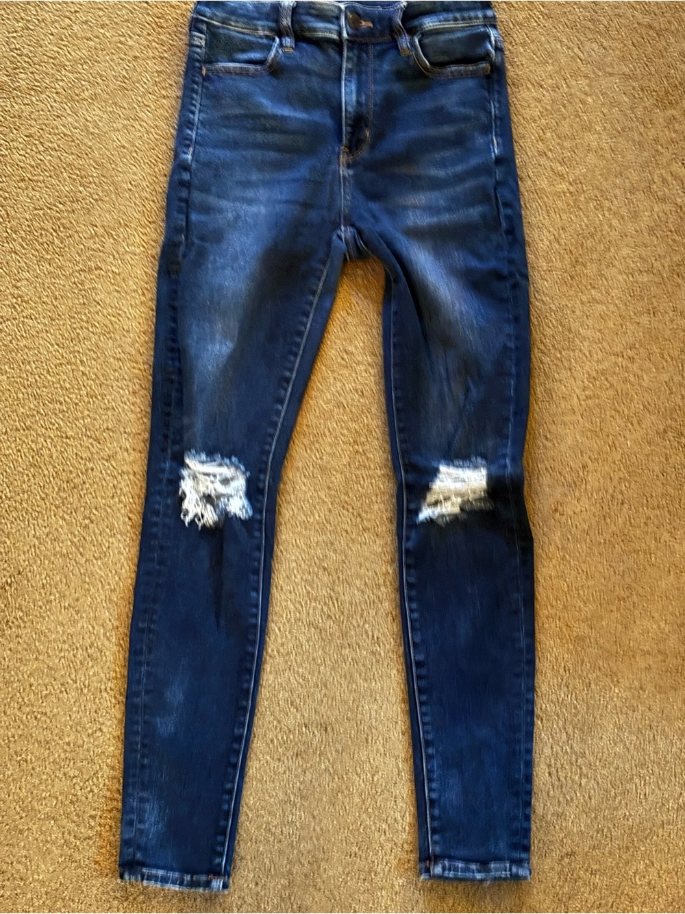 American Eagle Next Level Stretch Denim Jeans Slim Mid Rise Size 4 Regular